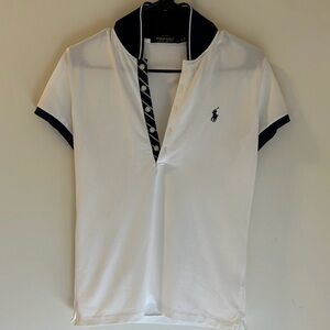 Polo by Ralph Lauren White Shirt with Black Trim